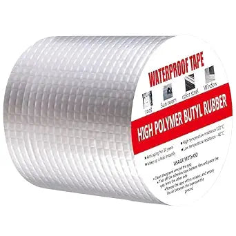Super Strong Adhesive Waterproof tape Permanent Repair Roof Water Leakage Solution Rubber Foil Suitable for Roof Leak, surface Crack, Window Sill Gap leak TAPE