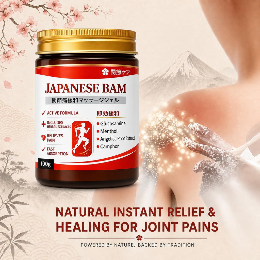 Japanese Instant Pain Relief Soothing Massage Gel | Fast-Acting Muscle & Joint Comfort | With Mugwort Oil, Camphor & Lactic Acid | Relief for Back, Neck, Shoulders & Knees (100 gm)