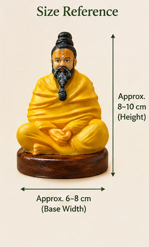 Premanand Maharaj Meditation Sage Statue – Peaceful Spiritual Home Décor and car decor