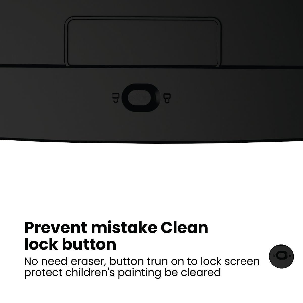 8.5E Re-Writable LCD Writing Pad with Screen 21.5cm (8.5-inch) for Drawing, Playing, Handwriting Gifts for Kids & Adults,(Black)