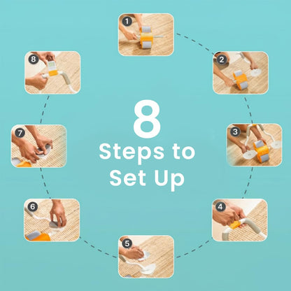Roll Abs Wheel – Ergonomic Automatic Rebound Abdominal Roller for Core Strength & Stability, Includes Knee Mat – Portable Home Gym Equipment for Abs, Back & Full Body Workout