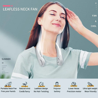 Neckband Fan USB Rechargeable.