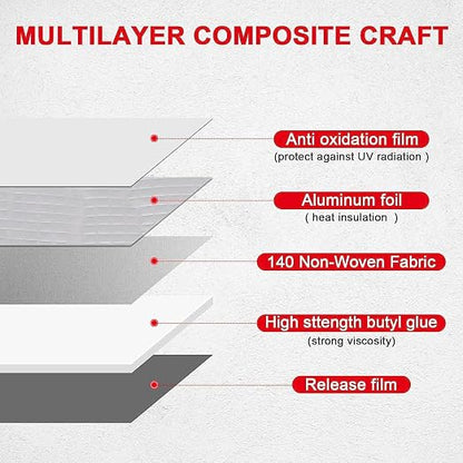Super Strong Adhesive Waterproof tape Permanent Repair Roof Water Leakage Solution Rubber Foil Suitable for Roof Leak, surface Crack, Window Sill Gap leak TAPE