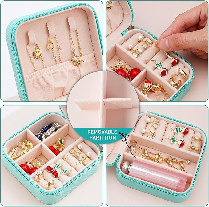 PU Leather Jewelry Box for Earrings, Stones & Necklaces